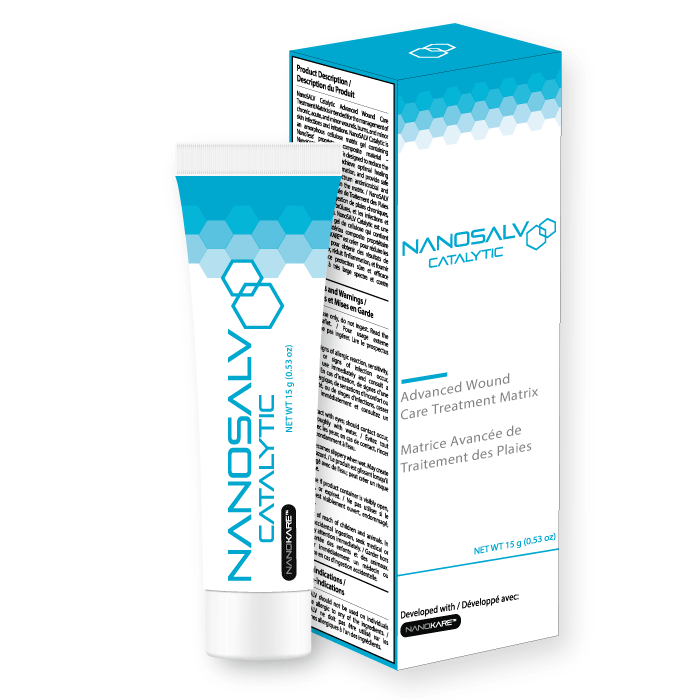 NanoSALV 催化高级伤口护理治疗基质 - 15克 / 60次使用。