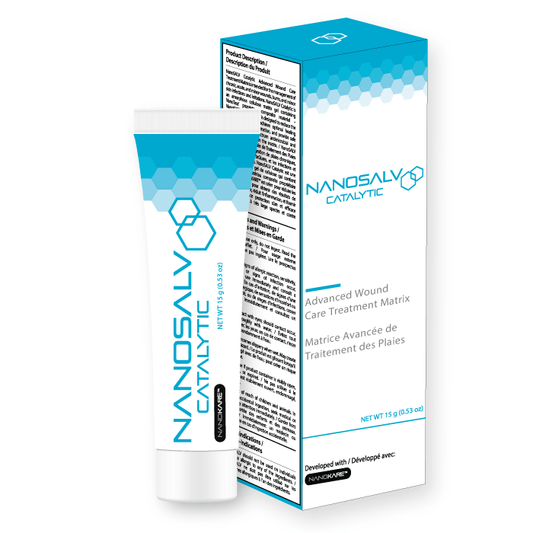 NanoSALV Catalytic Advanced Wound Care Treatment Matrix - 15g / 60 applications.